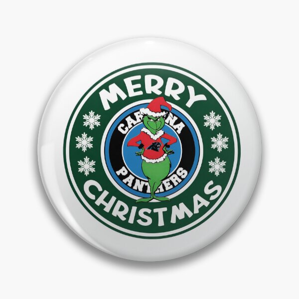Item preview, Grinchmas Merry Christmas Carolina Panthers Snowflakes designed and sold by OceanZenieth.