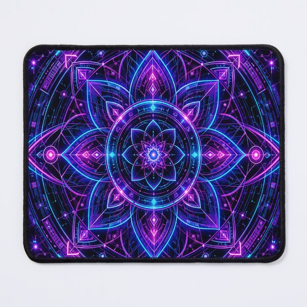 Item preview, Cyberpunk Neon Matrix Mandala designed and sold by teemix.