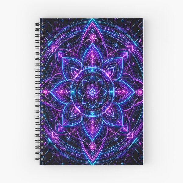 Item preview, Cyberpunk Neon Matrix Mandala designed and sold by teemix.