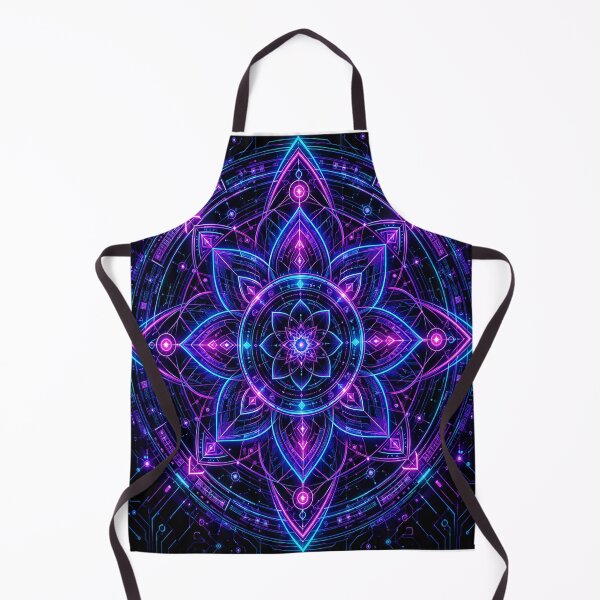 Item preview, Cyberpunk Neon Matrix Mandala designed and sold by teemix.