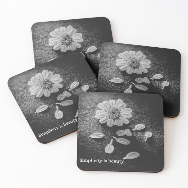 Item preview, Simplicity is Beauty – Black and White Daisies designed and sold by Tammigrafie.