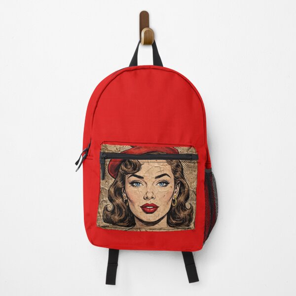 Item preview, Vintage Paris Pop Art Woman Newspaper - Retro Fashion Comic Portrait designed and sold by MAISON SYLVIE.