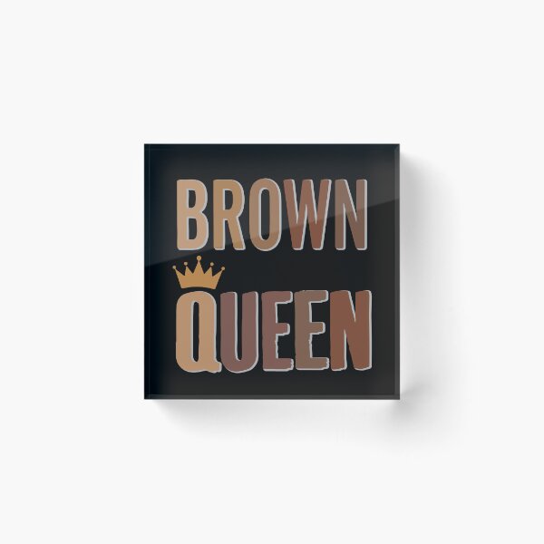 Item preview, Brown Queen Indian Pakistani Sri Lankan Arab Woman Pride designed and sold by alltheprints.