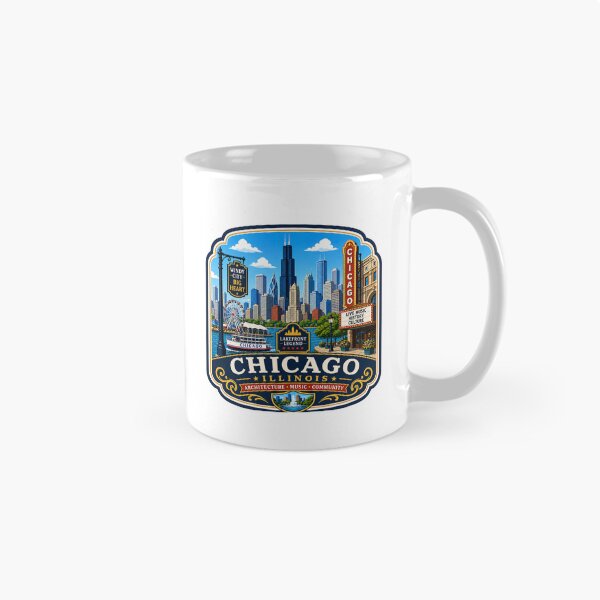 Item preview, Chicago, Illinois - Skyline  designed and sold by Myra365Art.