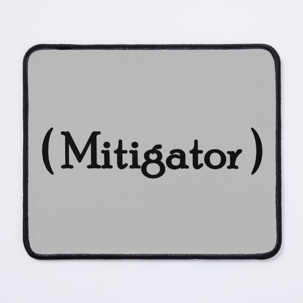 Item preview, Iconic Label - "Mitigator" Black Lettering designed and sold by cousinbessie.