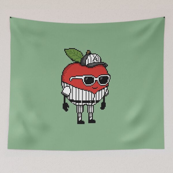 Item preview, Apple Pixel in a Baseball Costume (BK) designed and sold by White Rim Mates.