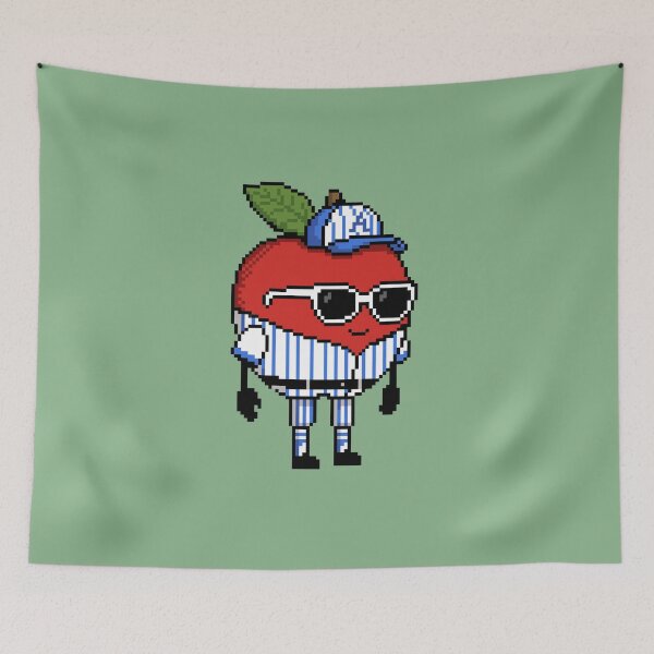 Item preview, Apple Pixel in a Baseball Costume (BL) designed and sold by White Rim Mates.