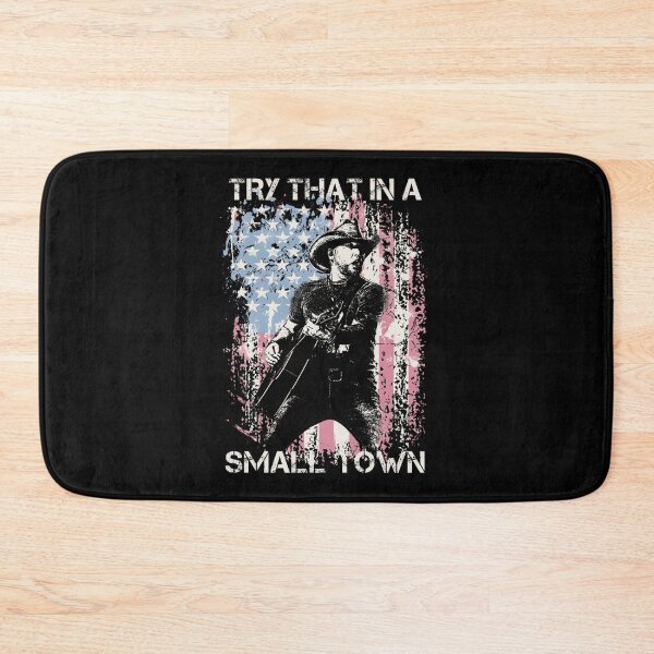 Item preview, Try That In A Small Town Vintage Grunge American Flag designed and sold by LawandaJone4.