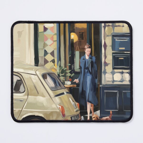 Item preview, Parisian Cafe Vignette - Retro Seicento Street Life Art designed and sold by CARRAANN.