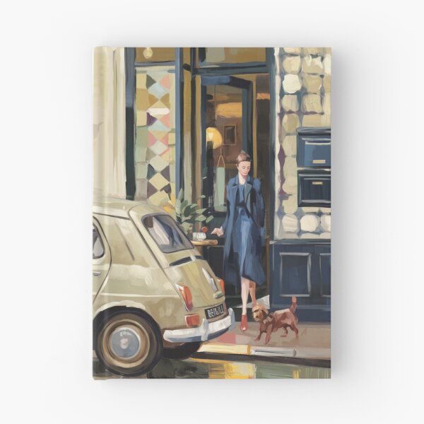 Item preview, Parisian Cafe Vignette - Retro Seicento Street Life Art designed and sold by CARRAANN.