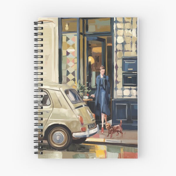 Item preview, Parisian Cafe Vignette - Retro Seicento Street Life Art designed and sold by CARRAANN.