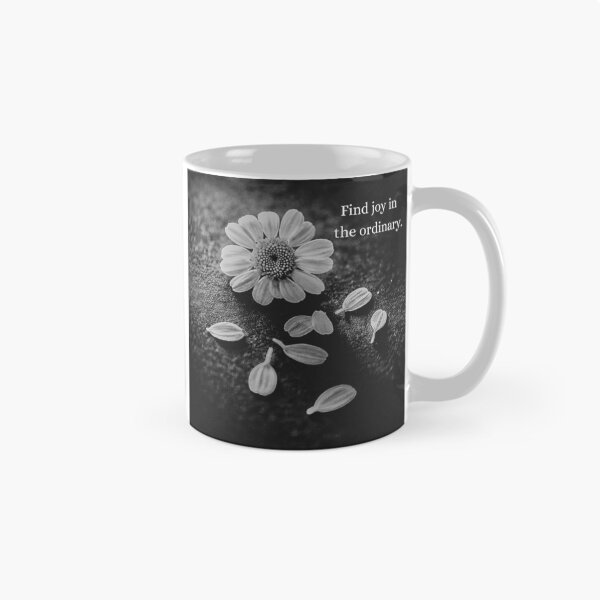 Item preview, Find Joy in the Ordinary – Black and White Daisies designed and sold by Tammigrafie.