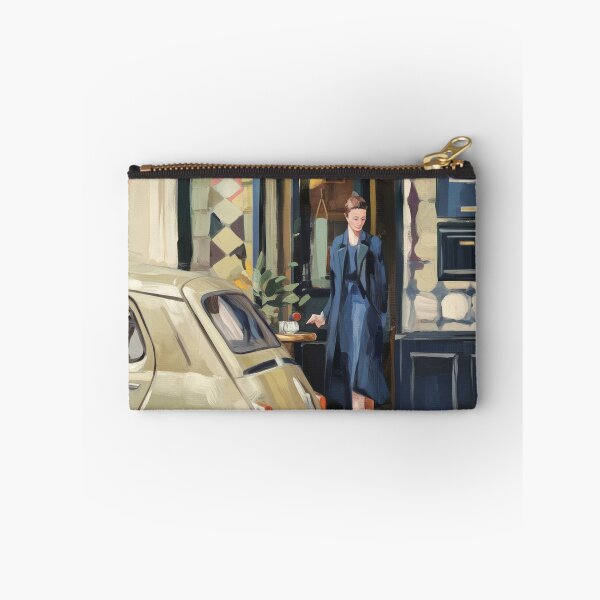 Item preview, Parisian Cafe Vignette - Retro Seicento Street Life Art designed and sold by CARRAANN.