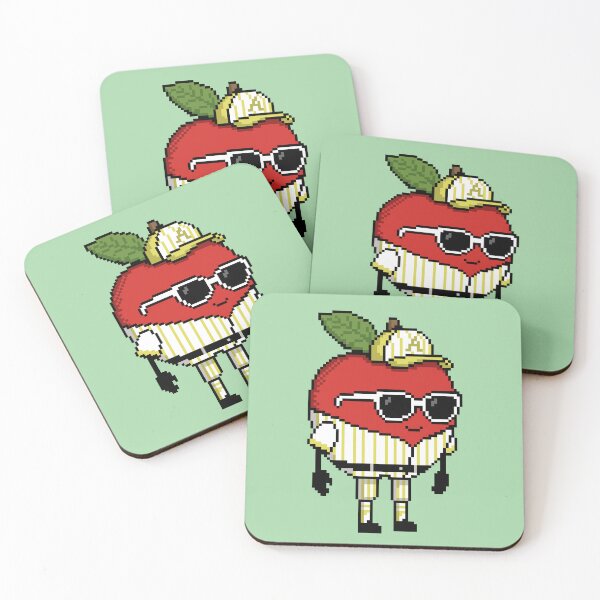 Item preview, Apple Pixel in a Baseball Costume (YL) designed and sold by White Rim Mates.