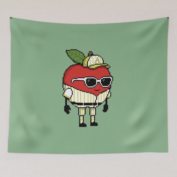 Item preview, Apple Pixel in a Baseball Costume (YL) designed and sold by White Rim Mates.