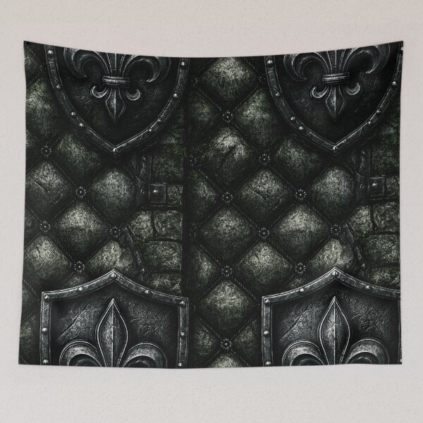 Item preview, Dark Knight Armor with Silver Fleur-de-Lis designed and sold by Piotrek0001.