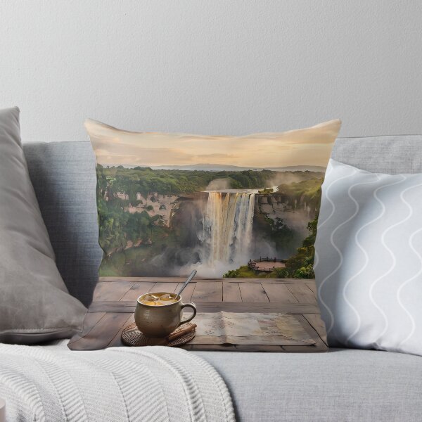Item preview, Hanok Window to the World: Guyana Kaieteur Falls & Amazon Rainforest | Fine Art Print designed and sold by SOOstudio73.