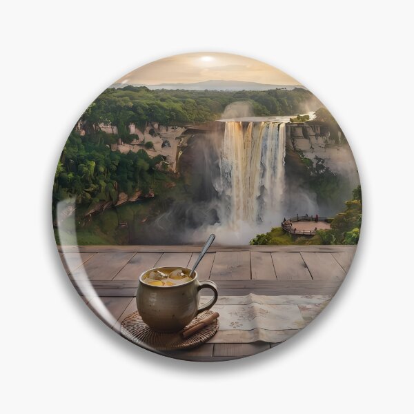 Item preview, Hanok Window to the World: Guyana Kaieteur Falls & Amazon Rainforest | Fine Art Print designed and sold by SOOstudio73.