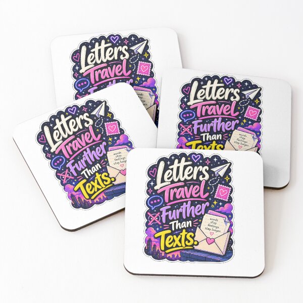 Item preview, Letters Travel Further Than Texts – Pen Pal Sticker designed and sold by alexcorporation.