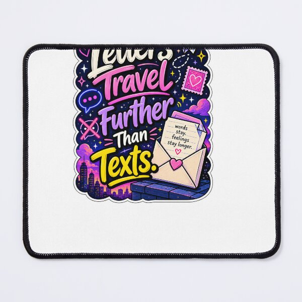 Item preview, Letters Travel Further Than Texts – Pen Pal Sticker designed and sold by alexcorporation.