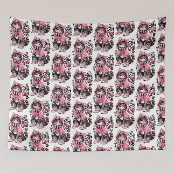 Item preview, Cool Cat – Pink Streetwear Kitty designed and sold by LumiArt Studio.