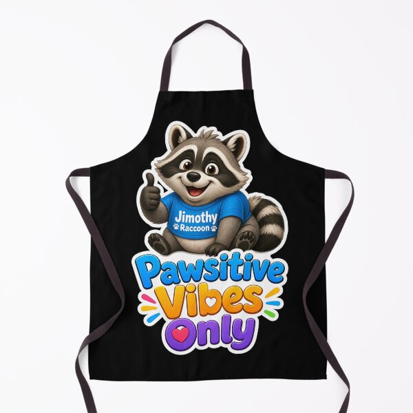 Item preview, Pawsitive Jimothy Raccoon Vibes Only Funny Cute Meme designed and sold by GraphixKing999.