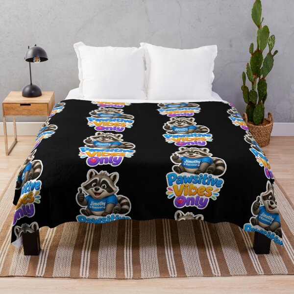 Item preview, Pawsitive Jimothy Raccoon Vibes Only Funny Cute Meme designed and sold by GraphixKing999.