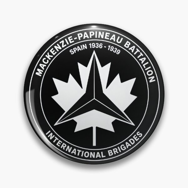 Item preview, Mackenzie Papineau Battalion International Brigades Antifascist Emblem Print designed and sold by PinUpPizzazz.