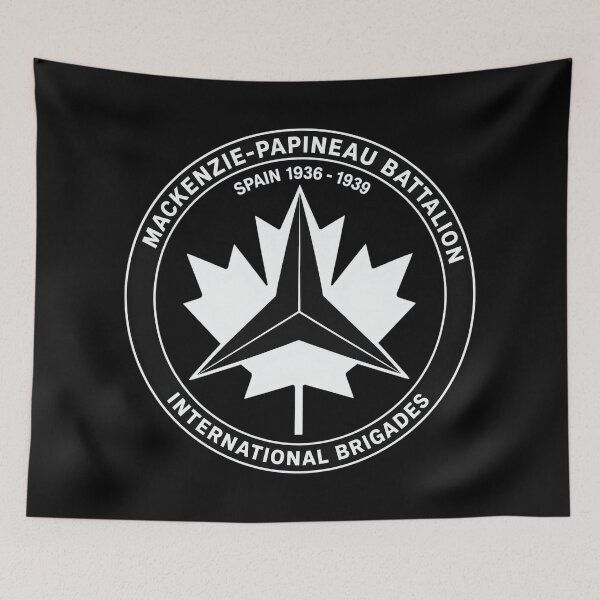 Item preview, Mackenzie Papineau Battalion International Brigades Antifascist Emblem Print designed and sold by PinUpPizzazz.