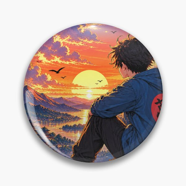 Item preview, Dreamer at Sunset – Anime Mountain Adventure designed and sold by DESPOT07.