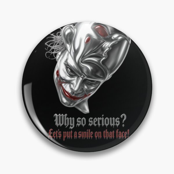 Item preview, Metallic Joker Why So Serious- Dark Aesthetic Premium Chrome Art Sticker designed and sold by zenithdecalco.