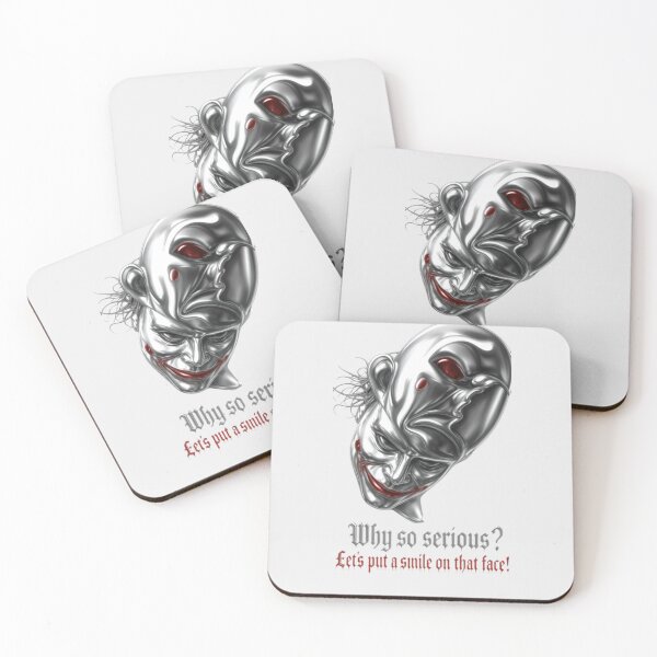 Item preview, Metallic Joker Why So Serious- Dark Aesthetic Premium Chrome Art Sticker designed and sold by zenithdecalco.