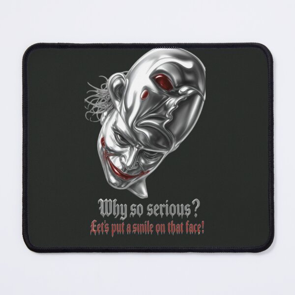 Item preview, Metallic Joker Why So Serious- Dark Aesthetic Premium Chrome Art Sticker designed and sold by zenithdecalco.