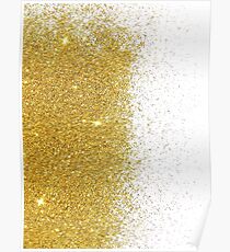 Gold Glitter Art Poster