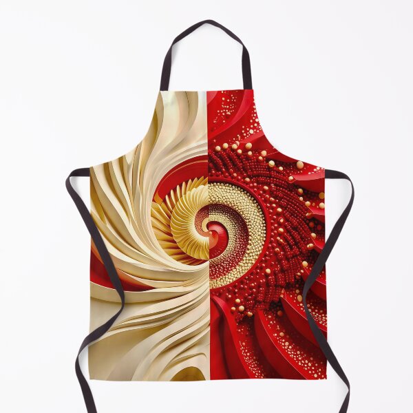 Item preview, Abstract Spiral Patterns in Red and White designed and sold by Vicky Brago-Mitchell®.