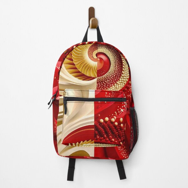Item preview, Abstract Spiral Patterns in Red and White designed and sold by Vicky Brago-Mitchell®.