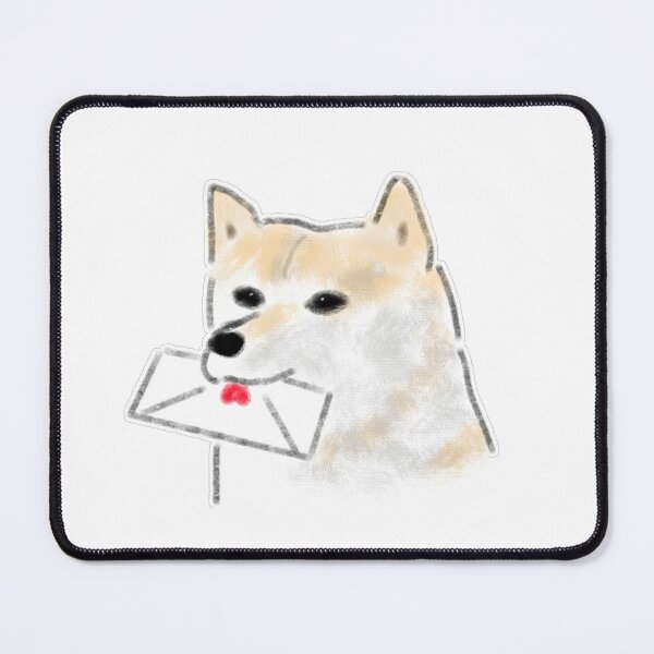 Item preview, Cute Shiba Inu Holding Love Letter Envelope Art designed and sold by raun.draw.