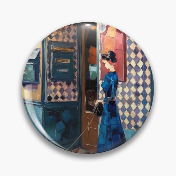 Item preview, Parisian Cinema Vignette - Retro Aesthetic Street Life Art designed and sold by CARRAANN.
