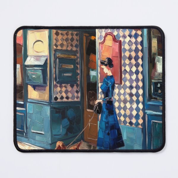 Item preview, Parisian Cinema Vignette - Retro Aesthetic Street Life Art designed and sold by CARRAANN.