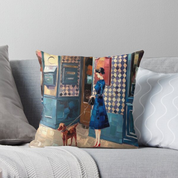 Item preview, Parisian Cinema Vignette - Retro Aesthetic Street Life Art designed and sold by CARRAANN.