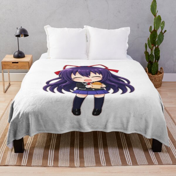 Item preview, Tohka Yatogami eating pose anime waifu school girls Chibi cute 2d pixel art character design illustration designed and sold by sabartgunpla.
