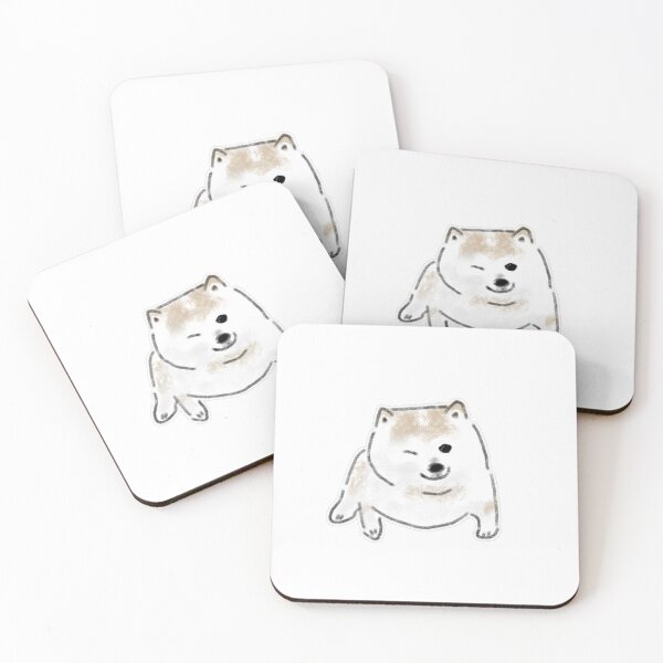 Item preview, Cute Winking Dog Shiba Inu Wink Puppy Art designed and sold by raun.draw.