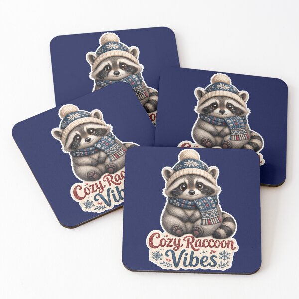 Item preview, Jimothy Raccoon Cozy Raccoon Vibes Winter Meme designed and sold by GraphixKing999.