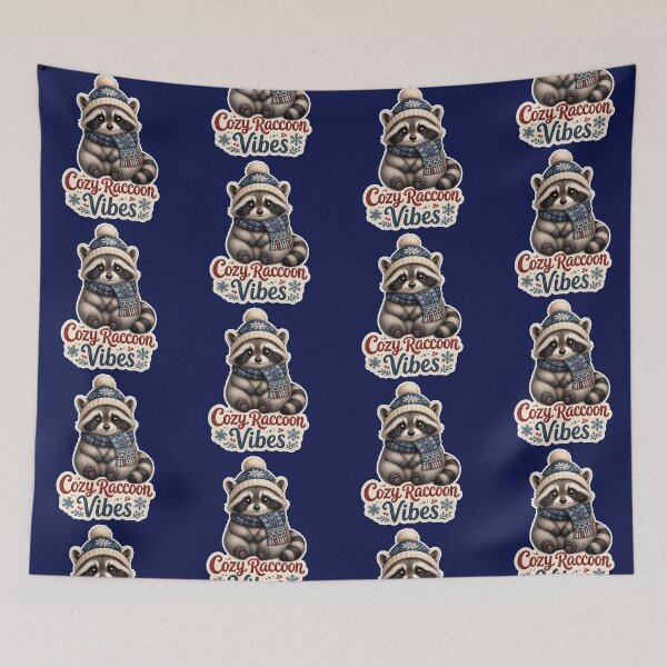 Item preview, Jimothy Raccoon Cozy Raccoon Vibes Winter Meme designed and sold by GraphixKing999.