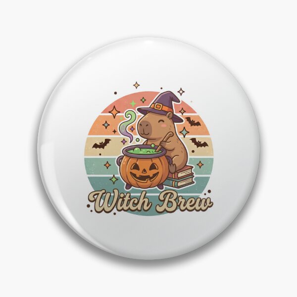 Item preview, Witch Brew Cute Capybara Halloween Retro Vintage Shirt designed and sold by DIRTYSKETCHH.