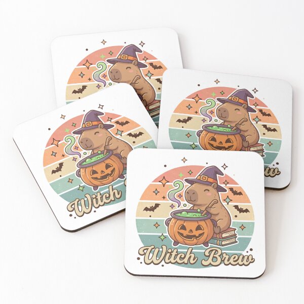 Item preview, Witch Brew Cute Capybara Halloween Retro Vintage Shirt designed and sold by DIRTYSKETCHH.