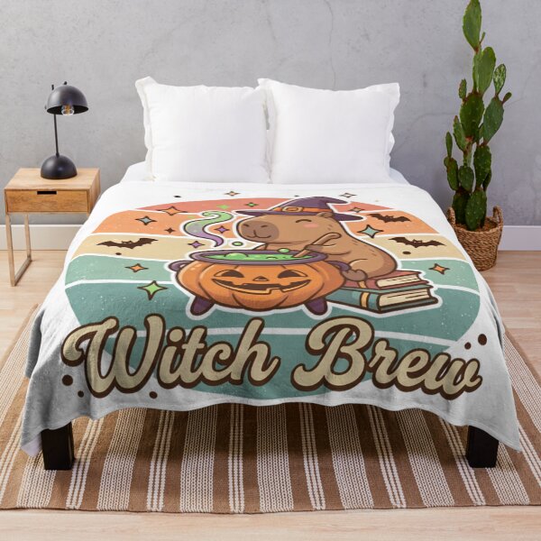 Item preview, Witch Brew Cute Capybara Halloween Retro Vintage Shirt designed and sold by DIRTYSKETCHH.