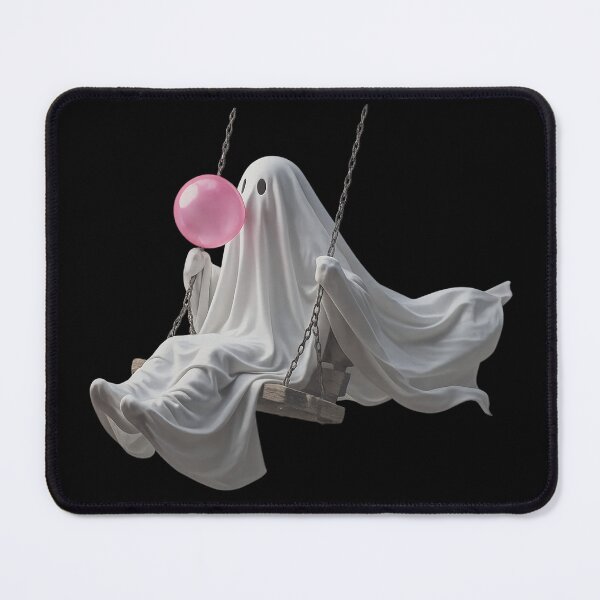 Item preview, Ghost with Wilted Sunflower Ghost Witch Pumpkin Stripes designed and sold by flory-baff-mint.