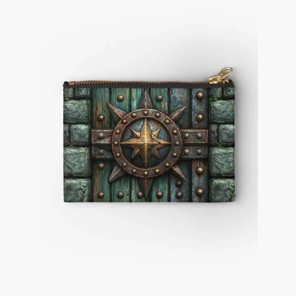 Item preview, Weathered Green Castle Door with Iron Hinges designed and sold by Piotrek0001.