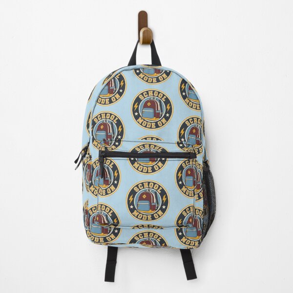 Item preview, School Mode On Retro Backpack Badge designed and sold by junkydotcom.